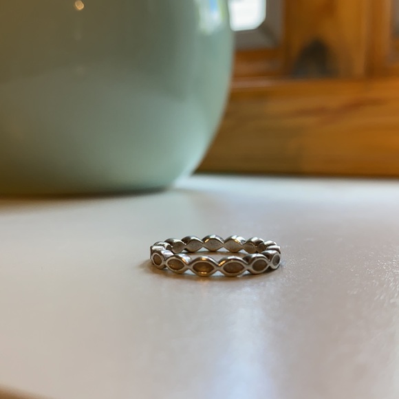 Pandora Jewelry - Pandora White Infinity Loop Ring